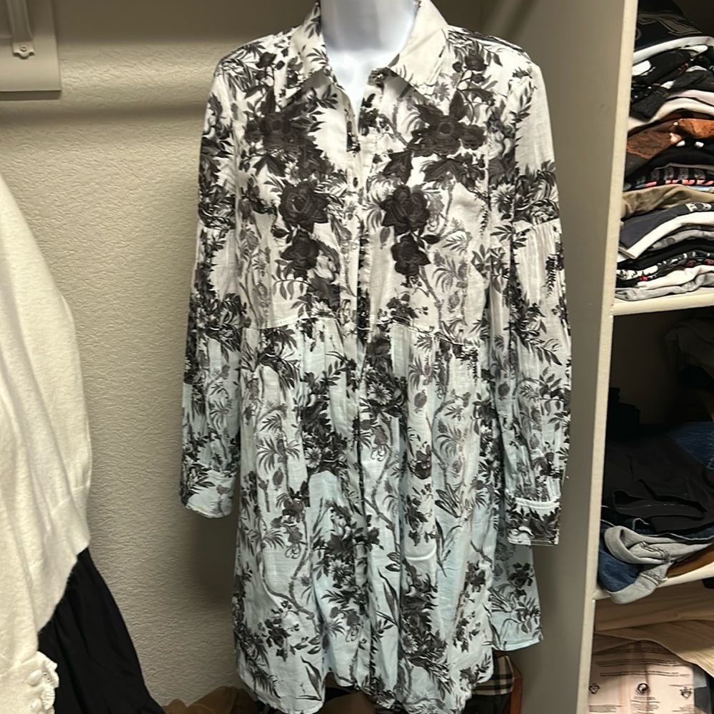 Anthropologie shirt dress , size S